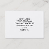 LUSTIGE BLAUE SCHNURRBART-GLITZER-ROT-STREIFEN VISITENKARTE (Rückseite)