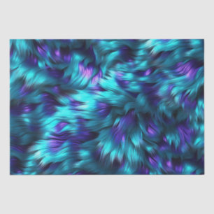 Lustige blaue und violette Kunststoff-Monsterfellt Seidenpapier