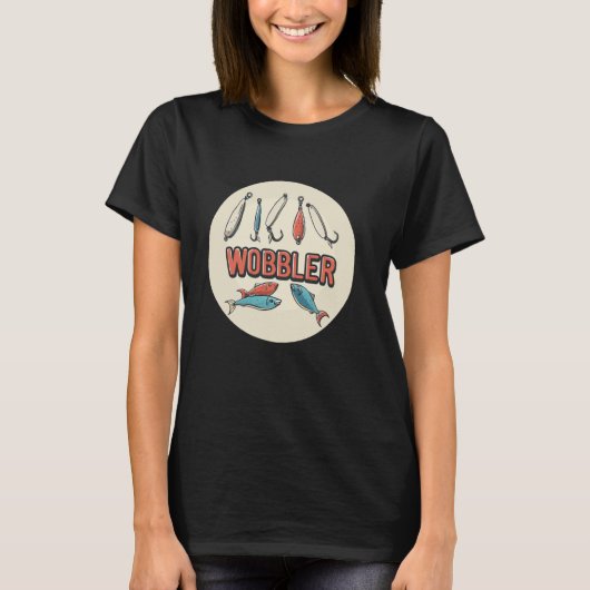 Lustige Blinker Köder für Wobbler- und Angelfreund T-Shirt (Vorderseite)