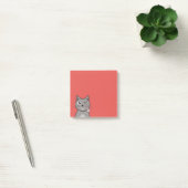 Lustige blinzelnde Cartoonkitty-Katze Post-it Klebezettel (Büro)
