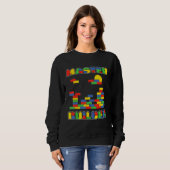 Lustige Blöcke Brick Builder Master Builder Sweatshirt (Vorne ganz)