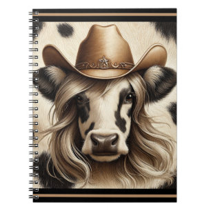 Lustige blonde Cowgirl aus der Provinz Notizblock