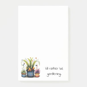 Lustige Blumentöpfe Ich Würde Eher Gartenarbeit Ma Post-it Klebezettel