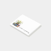 Lustige Blumentöpfe Ich würde lieber gärtnern Post-it Klebezettel (angewinkelt)
