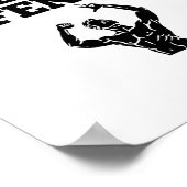 Lustige Bodybuilding-Workout-Registrierte Flex-Off Poster (Ecke)