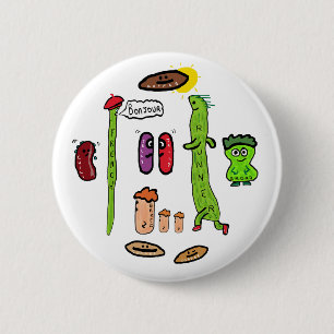 Lustige Bohnen-Wortspiele Button