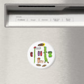Lustige Bohnen-Wortspiele Magnet (In Situ (Geschirrspüler))