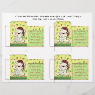 Lustige Bonbontüte Eisbärkot mit Spruch Flyer