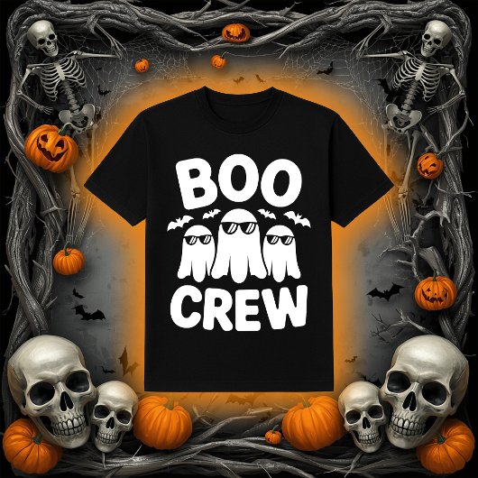Lustige Boo-Crew Geister mit Sonnenbrillen Hallowe T-Shirt