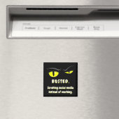 Lustige Boogie-Falsch - Geschnappt. Schild Magnet (In Situ (Geschirrspüler))