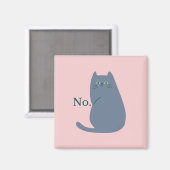 Lustige böse Katze Magnet (Vorderseite/Rückseite)