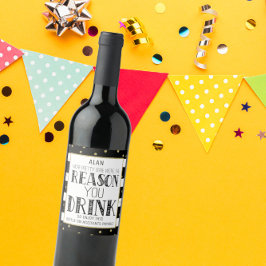 lustige Boss Apprecision Geschenk Gold grau Custom Weinetikett