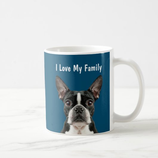 Lustige Boston-Terrier-Tassen Kaffeetasse (Rechts)