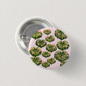 Lustige botanische Monstera-Pflanze-Tragetasche Button (Vorne & Hinten)