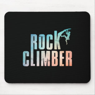 Lustige Bouldering-Enthusiasten für Männer Kletter Mousepad