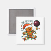 Lustige Bowling-Gebäck-Cookie-Lichter Oh Snap Gi Magnet (Vorderseite/Rückseite)