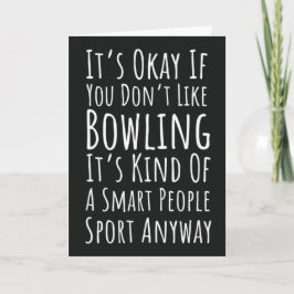 Lustige Bowling-Karten-Bowler-Team-Strike-Spare-Sp Karte