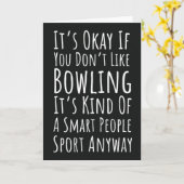 Lustige Bowling-Karten-Bowler-Team-Strike-Spare-Sp Karte (Gelbe Blume)