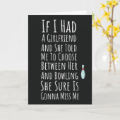 Lustige Bowling-Karten für ihn Männer Teenager-Jun Karte (Gelbe Blume)