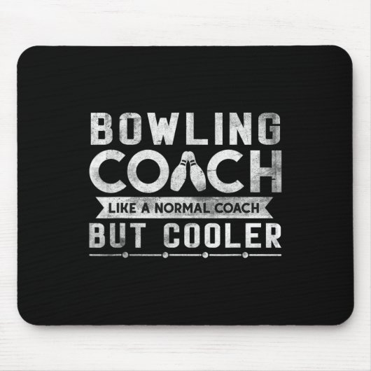 Lustige Bowling-Trainer-Definition Bowling-Trainer Mousepad (Vorne)