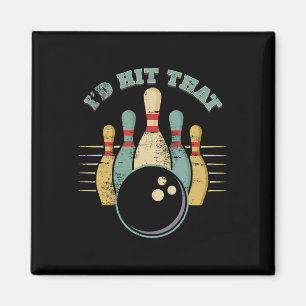 Lustige Bowling Vintage Ich Würde Das Lustige Tee Magnet