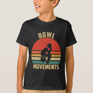 Lustige Bowling Vintage Retro Bowl Bewegungen Bowl T-Shirt