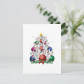 lustige Bowling Weihnachten Weihnachten Weihnachte Einladung (Stehend Vorderseite)