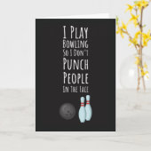 Lustige Bowlingkarten Sport Bowlingkugel Mannschaf Karte (Gelbe Blume)