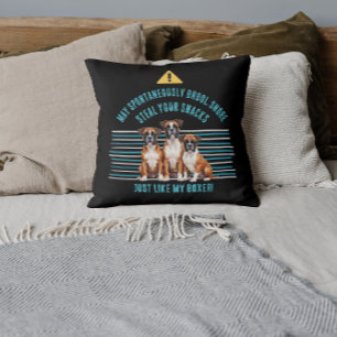 Lustige Boxer-Hund-Warn-Wurfkissen Kissen