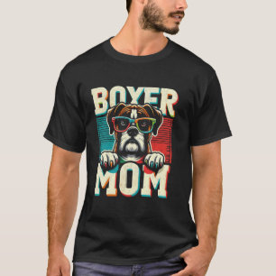 Lustige Boxer-Mutter Boxer-Hund Haustier für Fraue T-Shirt