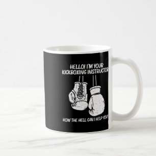 Lustige Boxkunst für Männer Frauen Kickbox-Coach B Kaffeetasse