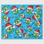 Lustige brasilianische Flaggen-Weihnachtsart Geschenkpapier (Flach)