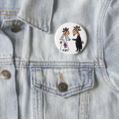 Lustige Braut-und Bräutigam-Ziegen-Hochzeit Button (Beispiel)