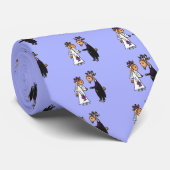 Lustige Braut-und Bräutigam-Ziegen-Hochzeit Krawatte (Gerollt)