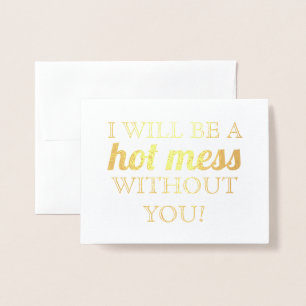 Lustige Brautjungfer oder Trauzeugin der Folienkarte