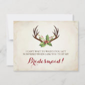 Lustige BRAUTJUNGFERN-ANTRAG-Karte ~ Einladung (Vorderseite)