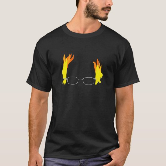 Lustige brennende T-Shirt (Vorderseite)