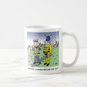 Lustige britische Verkehrspolizei Cartoon Kaffeetasse