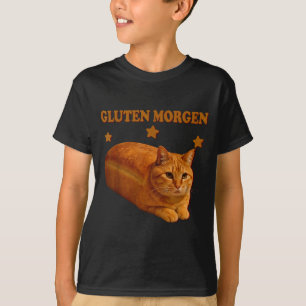 Lustige Brotkatze Meme Gluten Morgen Humor Grafik T-Shirt