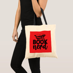 Lustige Buch-Nerd-Wortkunst Tragetasche
