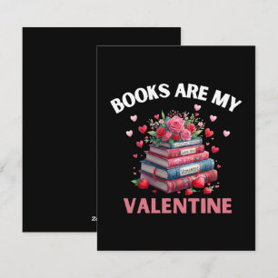Lustige Bücher sind mein Valentinstag Feiertagskarte