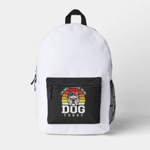 Lustige Bulldogge Hundeliebhaber Retro Zitat Bedruckter Rucksack