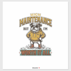 Lustige Bulldogge-Zitat Vintage-Gravur T-Shirt Des Aufkleber