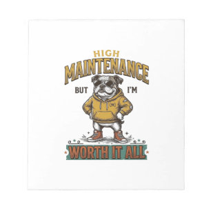 Lustige Bulldogge Zitat Vintage Gravur T-Shirt Des Notizblock