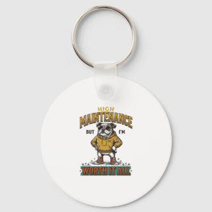 Lustige Bulldogge Zitat Vintage Gravur T-Shirt Des Schlüsselanhänger