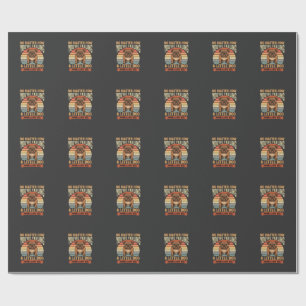 Lustige Bulldoggen-Liebeszitat Retro-Hund Geschenkpapier