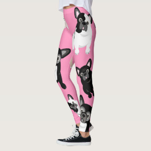 Lustige Bulldoggen-Welpen-Gewohnheits-Farbe Leggings