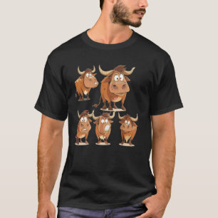 Lustige Bullocks für Rinder-Gesichter und Kuhliebh T-Shirt