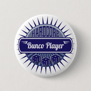 Lustige Bunco-Party-Würfelspiel-Nacht Button