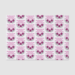 Lustige Bunco Spieler-Rosa-Würfel Seidenpapier